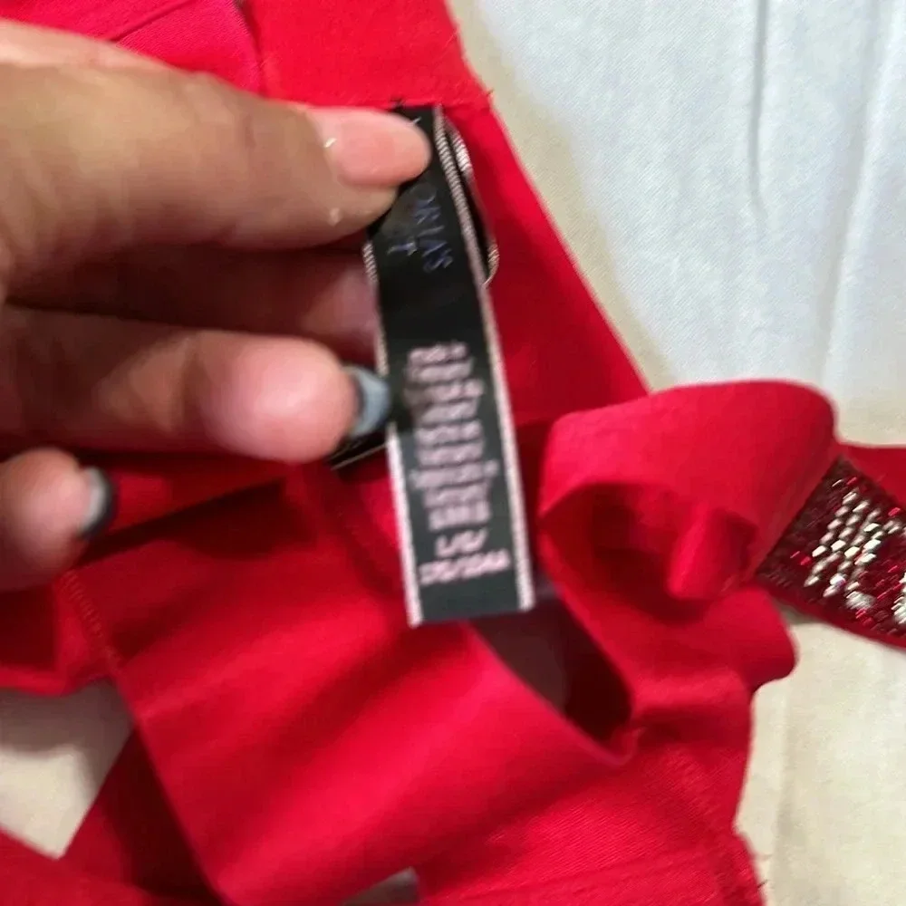 Victoria's Secret Red Geometric Bodysuit - Picture 4 of 7